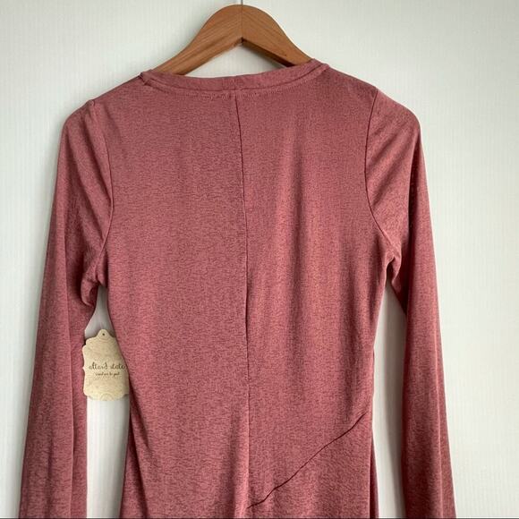 🆕 Altar’d State mauve dress long sleeve crewneck sz M - Picture 6 of 9